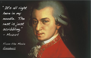 Mozart Quote Noodle