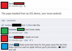 tags apple vs android funny facebook comments funny pics funny ...
