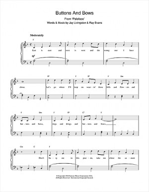 Buttons And Bows Paleface