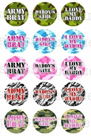 ARMY BRAT - Adorable Colorful Camo Sayings - Instant Download - One ...
