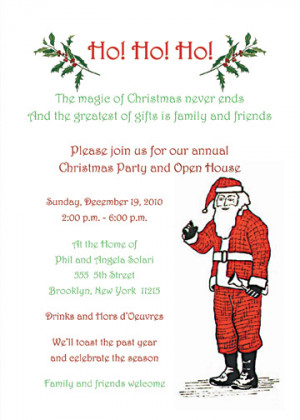 Christmas Party Invitation, CPIT-01