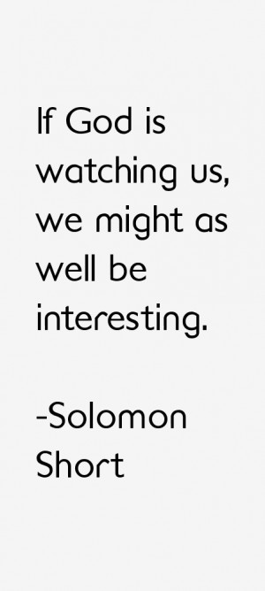 Solomon Short Quotes amp Sayings