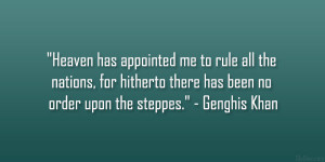 Genghis Khan Quotes