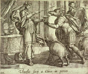 Tempesta - Circe transforms Odysseus' men into pigs. Tags: odyssey ...