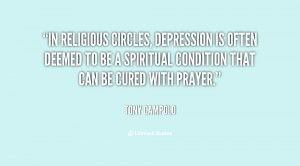 In religious circles, depression is often deemed to be a spiritual ...