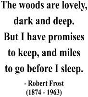 Before I Sleep Robert Frost Miles to Go