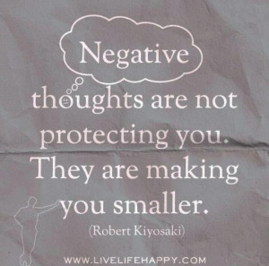 Negative thoughts, quote