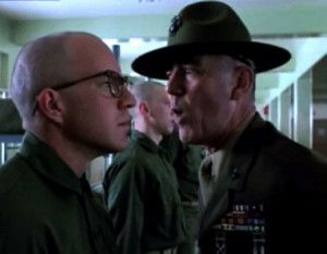 Lee Ermey as Gunnery Sargent Hartman in Full Metal Jacket