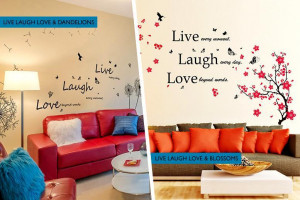£13.98 instead of £25.90 for a duo pack of inspirational wall quote ...