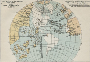 Africa on the facsimile globe produced by Greaves & Thomas