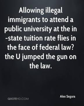 ... tuition rate flies in the face of federal law?the U jumped the gun on