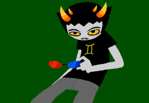What if Sollux had normal troll eyes?