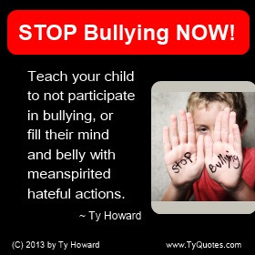 Bullying does much more damage than you'll ever know. When you have ...