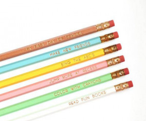Etsy #backtoschool pencils with cute sayings via A Bubbly Life