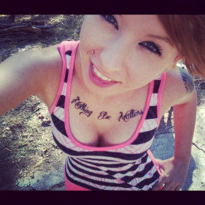 Chest Women Tattoos To Decorate With Simple Quote