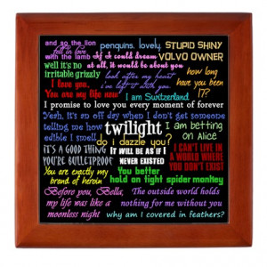 ... Cullen Gifts > Alice Cullen Living Room > Twilight Quotes Keepsake Box