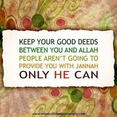 Good deeds More