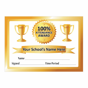 blank attendance award certificate templates