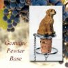 Wine Bottle Stopper - Golden Retriever Decorative Cork - Hand Painted ...