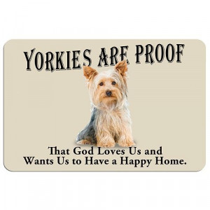 Yorkies Are Proof Dog Floor Mat