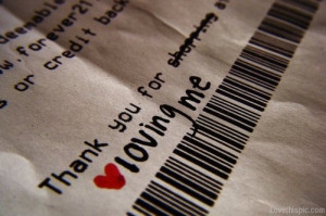 Thank you for loving me