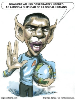 Barack Obama - Star Trek by Taylor Jones, Politicalcartoons.com , Buy ...