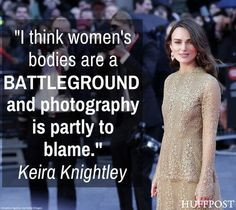 Keira Knightley Protests Photoshop Keira Knightley just joined the ...