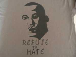 Martin Luther King. Quote taken from a longer quote on non-violence