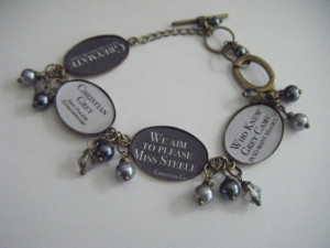 Fifty Shades of Grey Trilogy Christian Grey Quotes Bracelet Darker ...