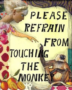 Don't touch the monkey!! CD this ones for you! More