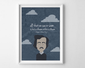 Edgar Allan Poe Quote - Dream within a dream