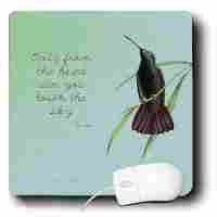 ... , Hummingbird Vintage with Rumi Quote Inspirational Art (mp_130624_1