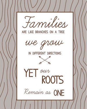 Family Roots - quote print