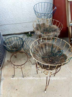 trash to treasure wire plant stands before