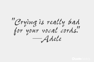 Crying is really bad for your vocal cords Wallpaper 2