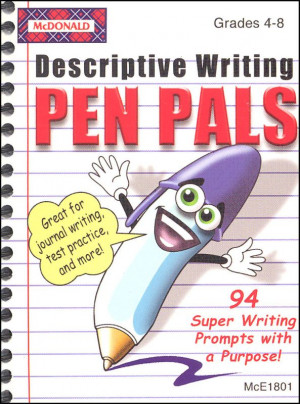 Descriptive Writing Pen Pals Grades 4-8 Item #: 032692