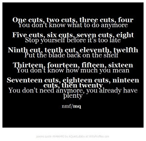 Why Do You Cut Yourself Quotes