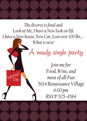 Divorce Party Invitation