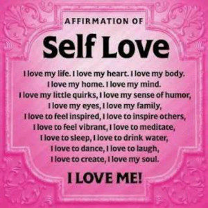 Self love affirmation