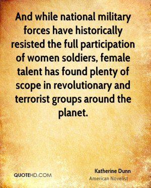 military forces have historically resisted the full participation ...