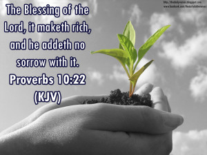 ... blessing of the Lord, it maketh rich, and he addeth no sorrow with it