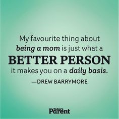 We couldn't agree more Drew Barrymore! #quotes #parentingquotes
