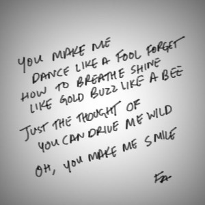 ... bee just the thought of you can drive me wild oh you make me smile