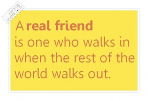 Real friend quote
