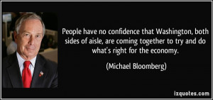People have no confidence that Washington, both sides of aisle, are ...