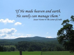 Susan Warner (Elizabeth Wetherell) Quote posted on Miss Leah's Musings