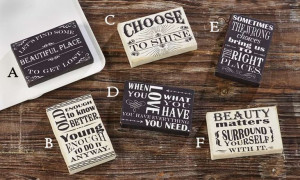 STRETCHED CANVAS QUOTE MAGNETS