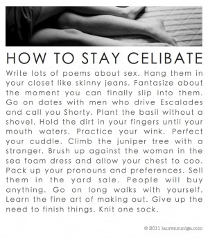 How To Stay Celibate