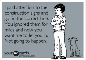 sarcastic quotes, road rage