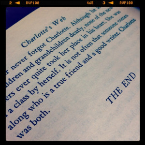 ... comes along who is a true friend & a good writer.... Charlotte's Web